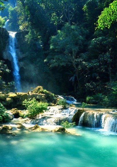 Upper Falls, Tat Kuang Si, Laos