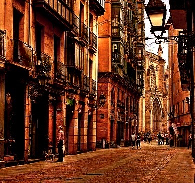 Balconies, Bilbao, Spain